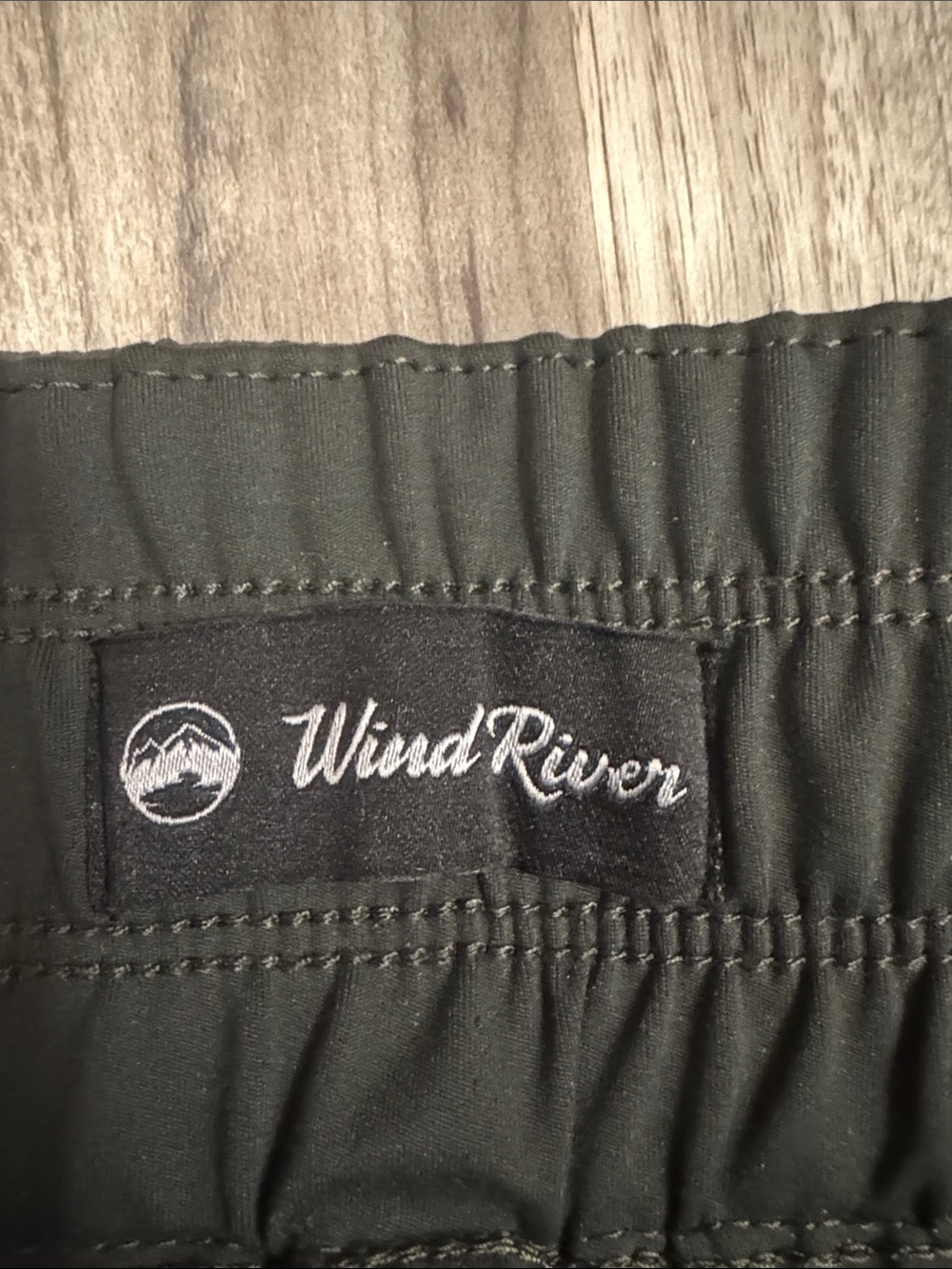 WindRiver Men's Dark Charcoal Jogger Pants with Drawstring Waist - Picture 2 of 4